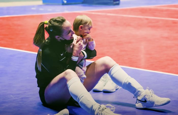 Katie Carter with daughter Noelia.